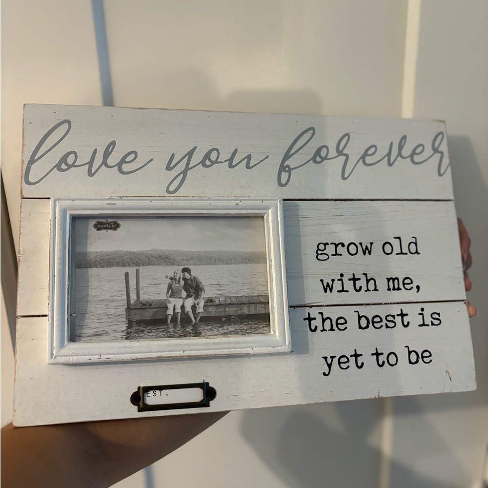 Distressed frame grow old with me, numbers included brand new never used